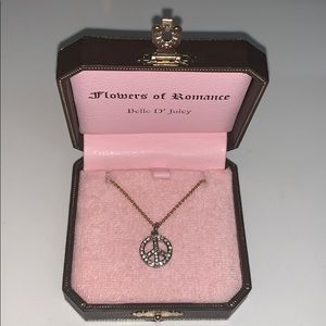 JUICY COUTURE Peace Sign Necklace